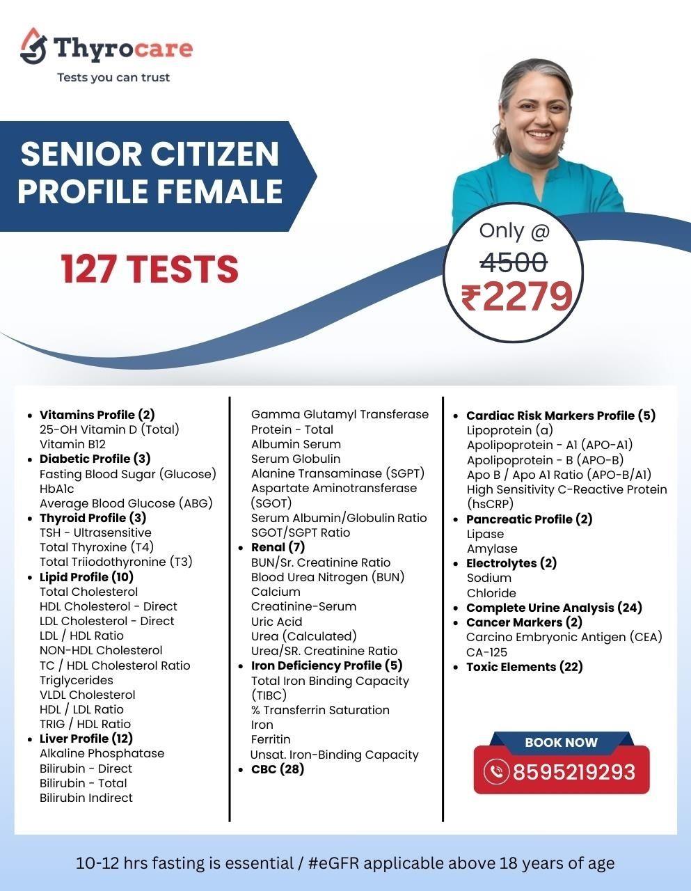 SENIOR CITIZEN PROFILE FEMALE